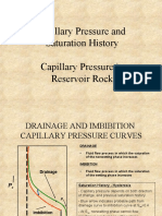 Capillary Pressure and Saturation History Capillary Pressure in Reservoir Rock