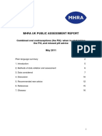 MHRA UK Public Assessment Report on COC Advice