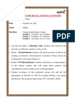 Guidelines For Social Science Activity