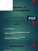 MS Windows 10 Memory Management