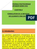 Chapitre II - Formulation de Méthode Des Éléments Finis