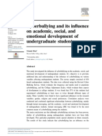 Yehuda Pelled Cyberbullying and Its Influence On Academic, Social, and Emotional Development of Undergraduate Students