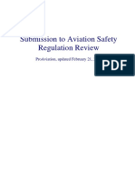 Aviation Safety Regulation Review Submission