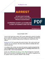 Arrest Under CrPC