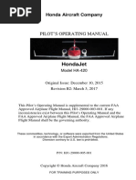 Honda HA420 HondaJet Pilot Operating Manual