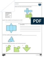 6 Nets of 3D Shapes Q