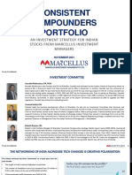 Consistent Compounders Portfolio: An Investment Strategy For Indian Stocks From Marcellus Investment Managers