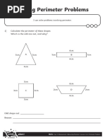 2.1 Perimeter Varios Shapes Measure and Calculate Activity Sheet 2