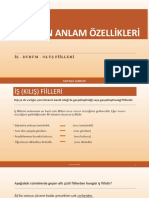 Fi̇i̇lleri̇n Anlam Özelli̇kleri̇