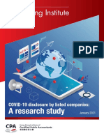 COVID-19 Disclosure by Listed Companies