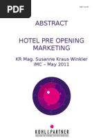 Download Abstract Pre Opening Marketing 2010 by Susanne Kraus Winkler SN54460624 doc pdf
