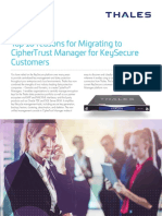 Top 10 Reasons For Migrating To Ciphertrust Manager For Keysecure Customers