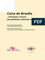 Carta de Brasília – Presente e futuro das políticas culturais no Brasil