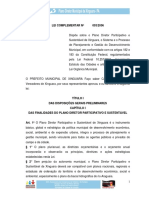 Plano Diretor Municipal Lei Complementar 003 2006 Pdur Xinguara