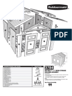 Rubbermaid 3784 No Windows Assembly Instruction