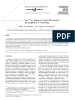 Chinander, Schweitzer - Organizational Behavior and Human Decision Processes - 2003 - The Input Bias the Misuse of Input Information In