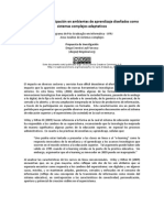 Análisis de La Participación en Ambientes de Aprendizaje Diseñados Como Sistemas Complejos Adaptativos