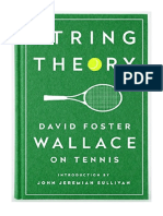 String Theory: David Foster Wallace On Tennis: A Library of America Special Publication - David Foster Wallace