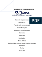 Tarea I de La Teoria de La Personalidad 2021