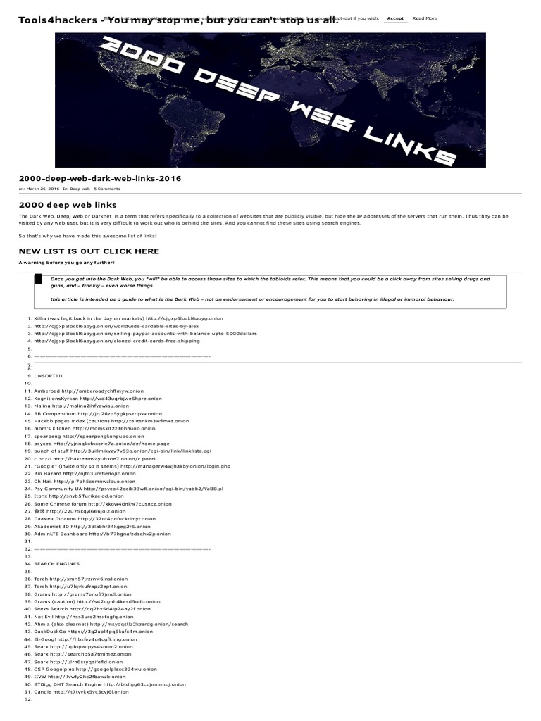 2000 Deep Webs | PDF | World Wide Web | Internet &amp; Web
