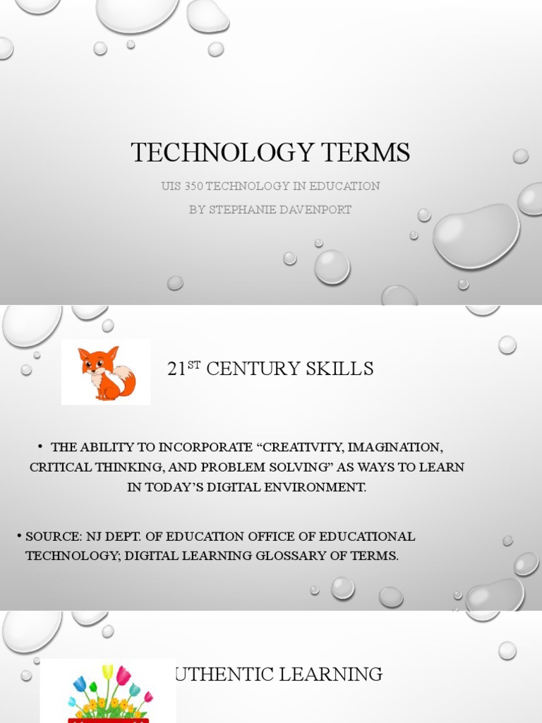 Essential Technology Terms in Education | PDF | Educational Technology ...