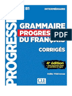 Grammaire Progressive Du Francais - Nouvelle Edition: Corriges Intermedi - Grammar & Vocabulary