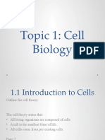 Topic 1 - Cells 1