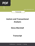 Autism and Transactional Analysis: Transcript