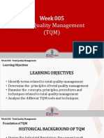 Week 005 Total Quality Management (TQM)