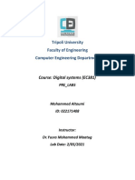 Digital systems lab report