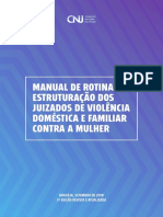 Manual de Rotinas e Estruturação Dos Juizados de Violencia Domestica e Familiar Contra A Mulher