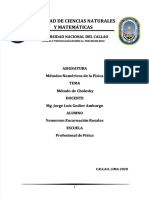 Metodo de Factorizacion o Descomposicion de Cholesky