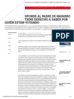 Pastrana Responde Al Padre de Navarro Ciudadanos Tiene Derecho A Saber Por Quién Están Votando