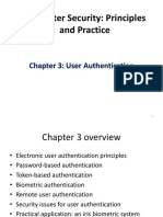 Computer Security: Principles and Practice Chapter 3 - User Authentication Methods and Security Issues