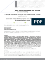 Edu Na Pandemia Indagações Sobre o Trab Docente, NUNES, RAIC, SOUZA