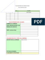 Plan de Negocios Simplificado