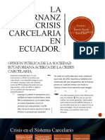 La Gobernanza y La Crisis Carcelaria en Ecuador