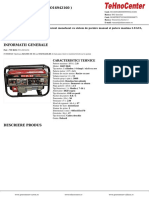 DKD LB 2800 Dakard Generator de Curent Monofazat Cu Sistem de Pornire Manual Si Putere Maxima 2 5 KW Cod dkdlb2800