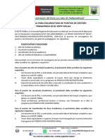 Convocatoria Gestion Pedagógica Chillia 2022