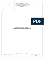 Los Primeros Auxilios Educacion Fisico. Edmond Gazal y Luis S. Montagne 5to Ano B