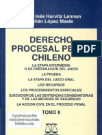 Derecho Procesal Penal Chileno - Tomo II - Horvitz, Maria Ines &amp; Lopez, Julian