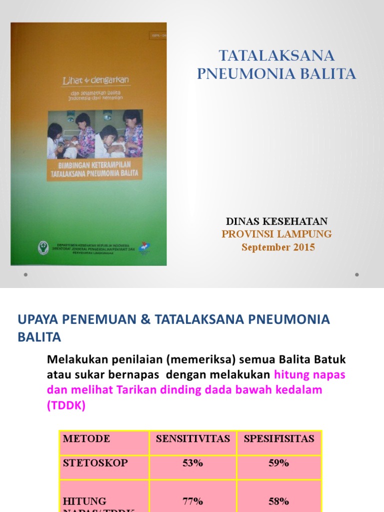 Tatalaksana Pneumonia pada Balita | PDF | Kesehatan Holistik