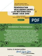 Pendekatan Pembelajaran Sains Dan Matematika Anak Usia Dini