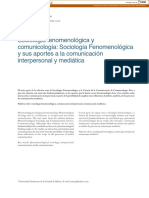 Sociología Fenomenológica y Comunicología (Marta Rizo García)