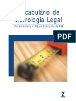 VocabulÃ¡rio de Metrologia Legal - INMETRO
