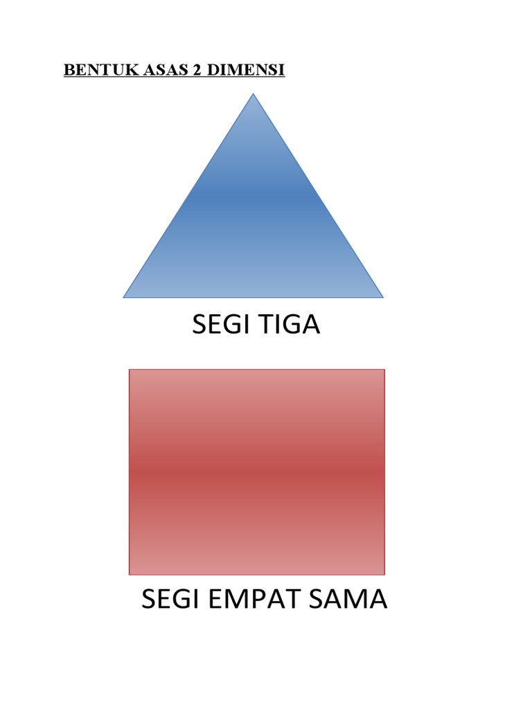 Bentuk 2 Dimensi | PDF