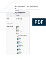 Clasificación de CAF para La Copa Mundial de Fútbol de 2006