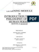 AUGUST MODULE Philo