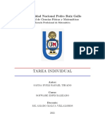 Tarea Individual: Universidad Nacional Pedro Ruiz Gallo