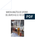 Marcha Analítica de Cationes Del Grupo Iii-B